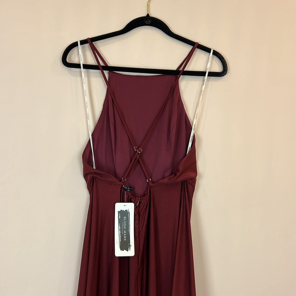 Blush Mark City of Light Cabernet Maxi Dress Size M